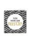 tijd voor een feestje met goud en patroon