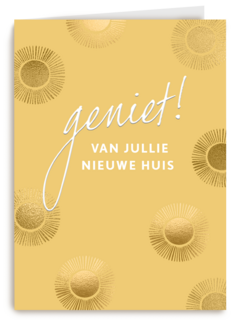 verhuisd kaart geniet van jullie nieuwe huis