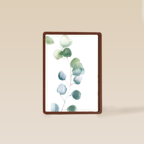 blanco condoleancekaart met plant