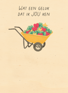 Liefde kaart wat een geluk dat ik jou ken