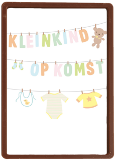 zwanger kleinkind op komst waslijn