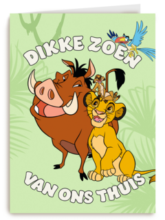Dikke zoen van thuis Lion King