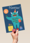 Hoera monsterkaart Happy Birthday