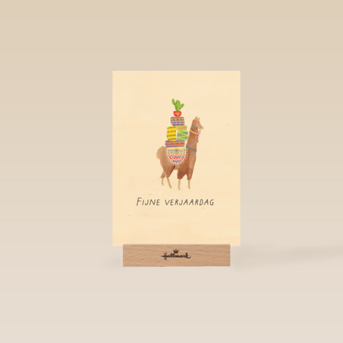 Lama verjaardagskaart fijne verjaardag