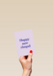 Verjaardagskaart vrouw grappig Happy new rimpel