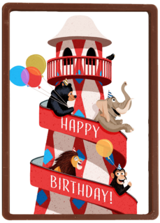 verjaardagskaart jongen meisje tiener happy birthday folio