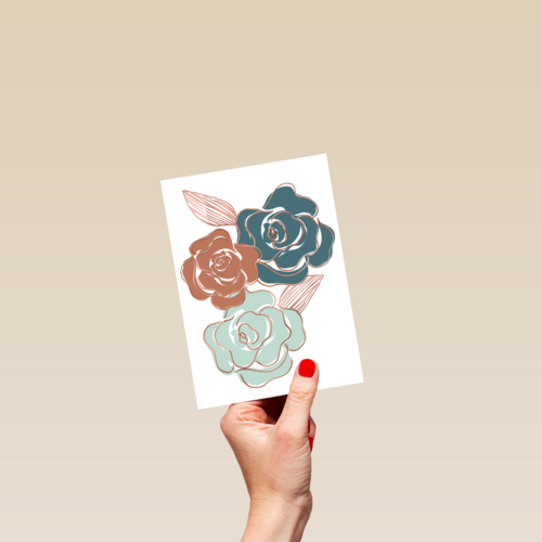 bloemen met metallic kleur