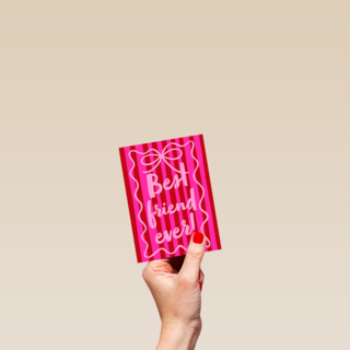 Valentine Best Friend Ever Pink