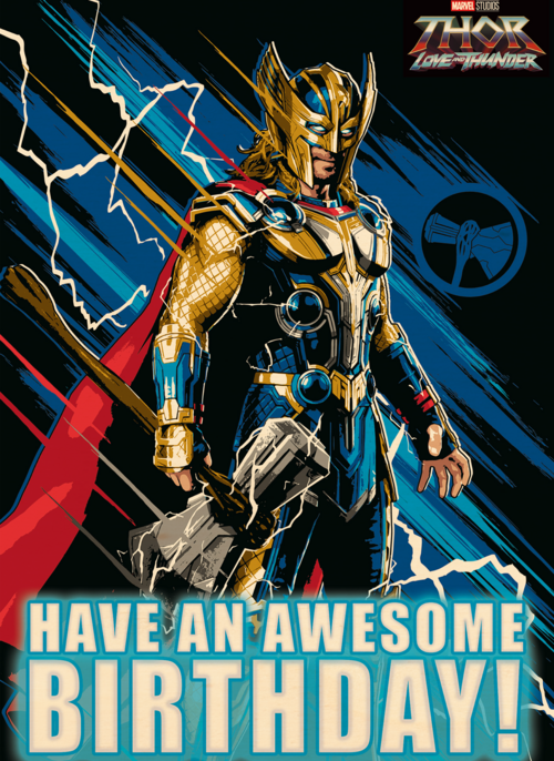Verjaardagskaart Thor Have an awesome birthday