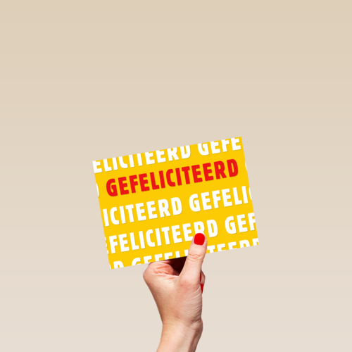 Gefeliciteerd kaart zakelijk