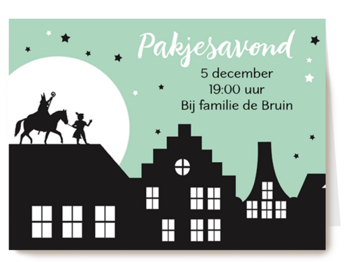 sinterklaas kaart Pakjesavond