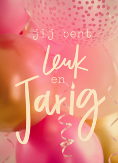 verjaardag kaart hip jij bent leuk en jarig