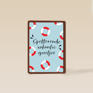 spetterende vakantie groetjes