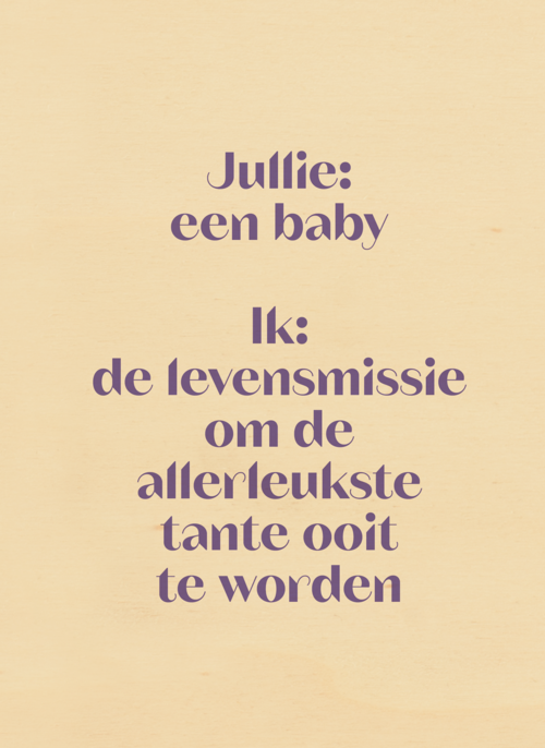 Houten Kaart Zwangerschap Felicitatie | Houten Kaart Hallmark | Zwangerschap Felicitatie | Andc Allerleukste Tante Ooit