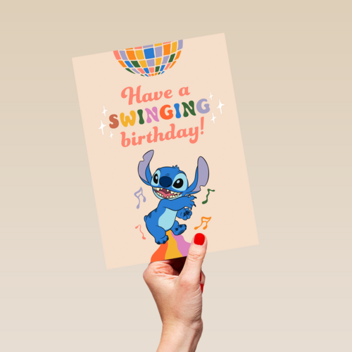 Swinging Birthday Disney Stitch