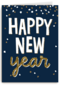 happy new year blue