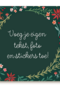 Kerstmis Bloemen En Vos