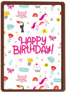 Verjaardagskaart tiener Getekende dieren