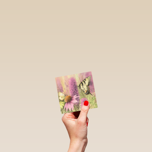 bloemen en vlinders