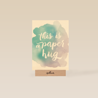 watercolor this is a paper hug