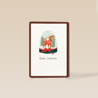 Kinderpostzegels Merry Christmas snowglobe