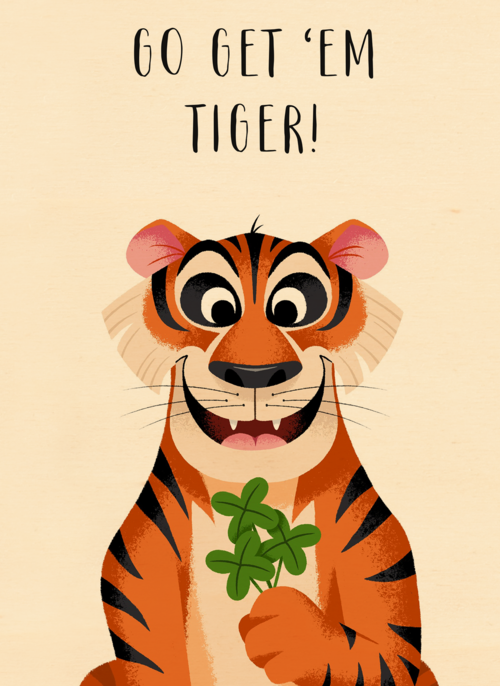 Houten Kaart | Go Get Em Tiger
