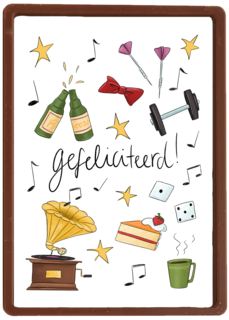 felicitatiekaart man matia studio