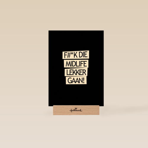 Verjaardagskaart 50 fuck die midlife lekker gaan