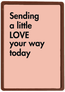 quote kaart sending a little love your way today