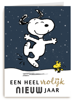 nieuwjaarskaart een heel vrolijk nieuwjaar