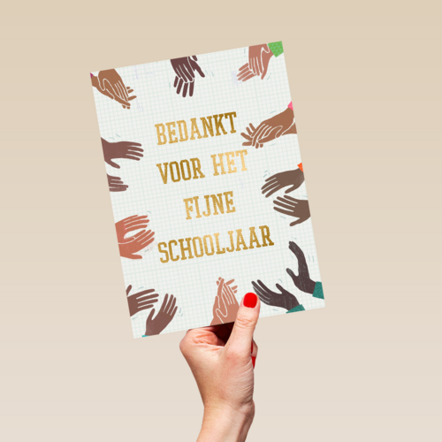 heel veel applaus voor het fijne schooljaar