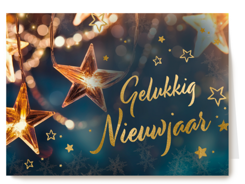 Gelukkig nieuwjaar ster