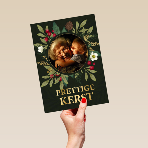 Kerst fotokaart prettige kerst