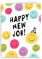 nieuwe baan kaart happy new job