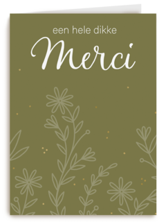 een hele dikke merci met botanical achtergrond