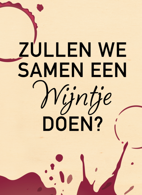 Houten Kaart Vriendschap | Houten Kaart Hallmark | Vriendschap | Hart Onder De Riem Kaart Zullen We Samen Een Wijntje Doen