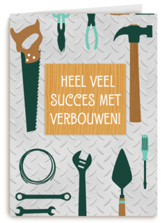 verbouwen kaart heel veel succes met verbouwen