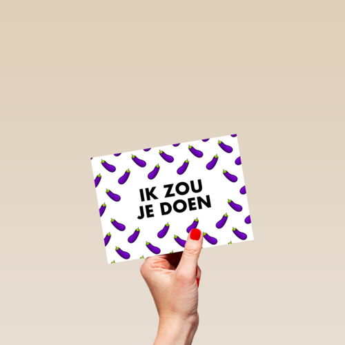 ik zou je doen aubergine
