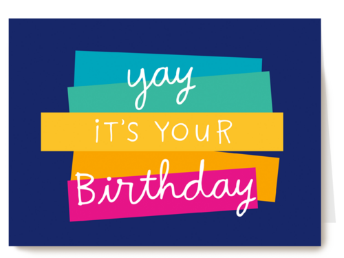 Verjaardagskaart Hallmark | Verjaardag Kaart Stijlvol Yay It Is Your Birthday
