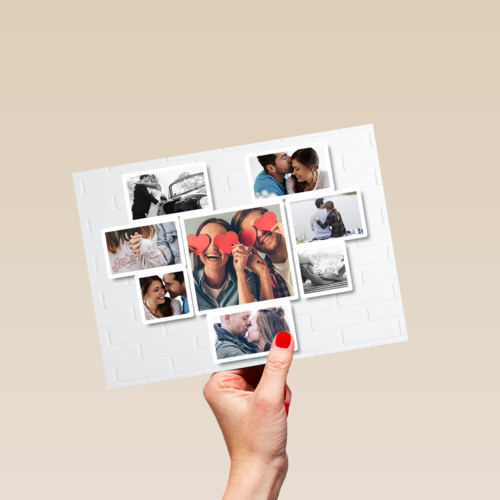 fotocollage aan de muur