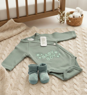 Romper Baby Boy Mosgroen 