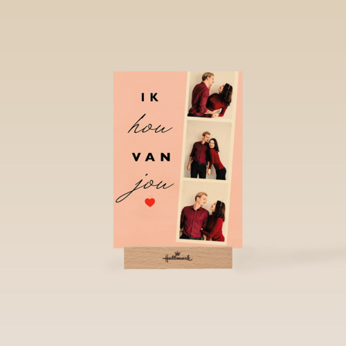 valentijnskaart foto ik hou van jou