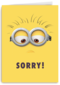 Sorry kaart Minions met Bob