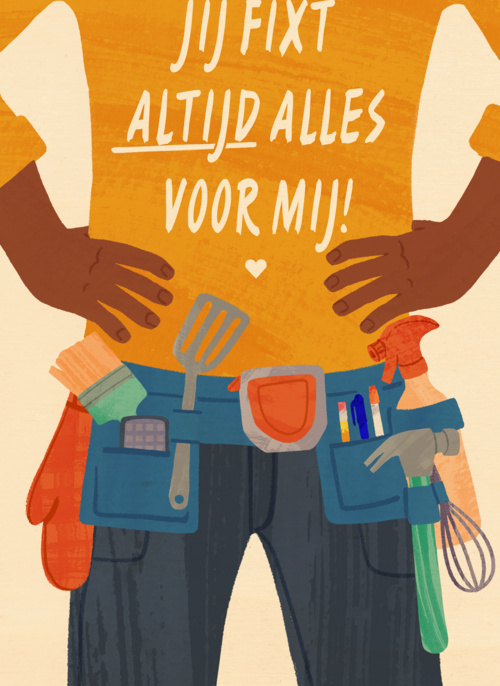 Houten Kaart Vaderdag | Hallmark | Houten Kaart Hallmark | Vaderdag | Vaderdag Kaart Klusjesman