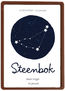 sterrenbeeld kaart steenbok aanpasbare tekst