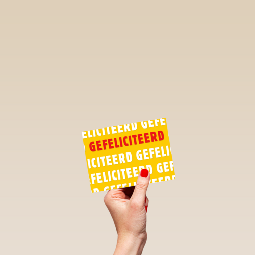 Gefeliciteerd kaart zakelijk