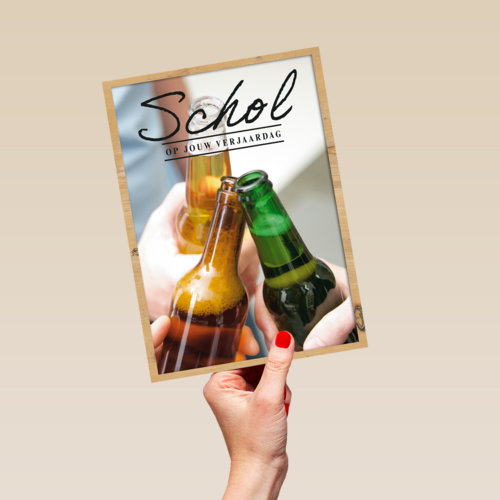 schol op jouw verjaardag met 3 bier
