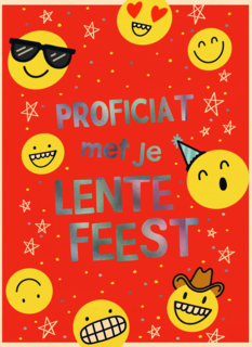 Lentefeest proficiat smileys