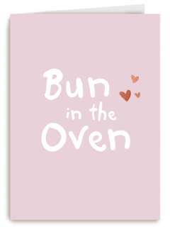zwangerschap felicitatie bun in the oven