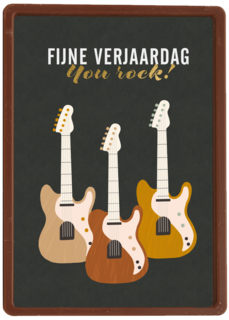 Verjaardagskaart you rock
